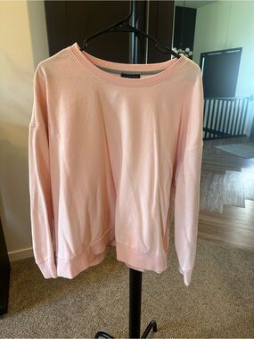 ZELOS Light Pink Crewneck Pullover